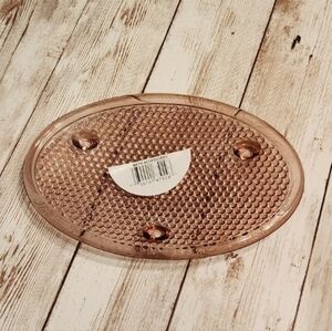 Glass Rose Gold Blush Soap Jewelry Trinket Dish